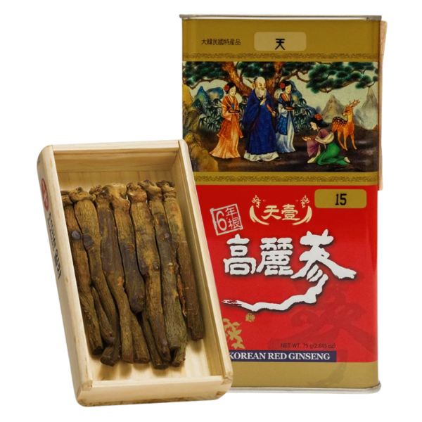 Red Ginseng Dried Punggi Roots 7 Roots 150g