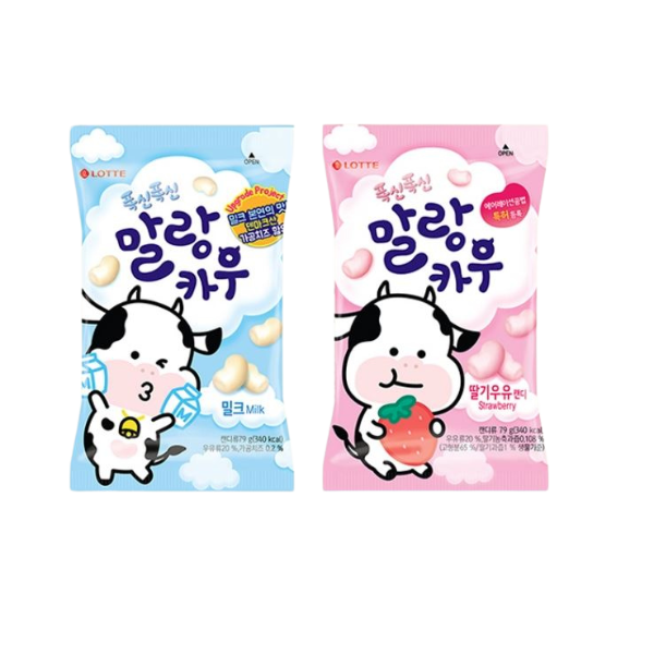 Lotte Milk Cow Candy 63g